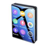 Elydiva MP3 Player Music Player Mini MP3 Player 2.4 Inch Full Screen Ultra-Thin Bluetooth Portable HIFI MP4 Video Playback FM Recorder(B)