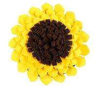 Elydiva Pet Dog Snuffle Mat Nose Smell Training Sniffing Pad Slow Feeding Bowl Food Dispenser Relieve Stress Sunflower Puzzle Easy to Use