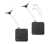 Elydiva Retractable Remote Control Tethers, Remote Cable Lock, 6.6Ft /2M Remote Control Security Lock for TV and DVD 2 Pcs