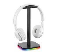 Elydiva RGB Headphone Stand Game Headset Desk Display Holder LED Base USB Pickup Light Headset Support Bracket-A
