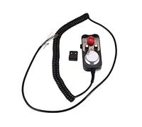 Elydiva Universal CNC 4 MPG Pendant Hand Wheel 100 Pulse 5V & Emergency Stop CNC Router Handwheel 4Axis Type