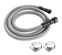 Elyfree Dishwasher Drain Hose, 6 FT Corrugated & Flexible Dishwasher Hose Drain Replacement with Clamps, Discharge Hose,Fits 11/16",1",1-1/8" Dishwasher End (Feet, 6)