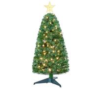 ELYKEN 3FT Mini Christmas Tree with LED Lights, Small Artificial Christmas Xmas Holiday Decorations for Tabletop, Bedroom, Indoor, Outdoor, Green
