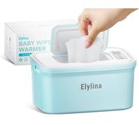 Elylina Baby Wipe Warmer with Built-in Music, Top-Heating & Dual-Seal Moisture , Spring Design, Fast and Even Heating, 4 Modes of Temp., Whole-Pack Wiper Placement, No Unpacking.