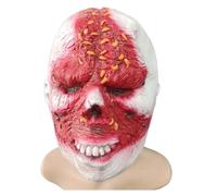 eLymwoo Halloween Realistic Latex Zombie Vampire Full Head Mask - Terrifying Haunted House and Escape Room Prop (Worm-Eaten Face)
