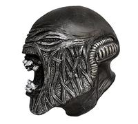 eLymwoo Scrary Masks Alien Predator Latex Headgear Cosplay Costume Props Black Helmet Realistic Masks