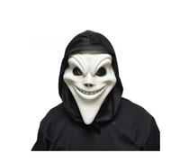 eLymwoo Screaming Ghost Style Latex Mask - Horror Skull Headpiece for Halloween, Cosplay, Haunted House & Scary Costumes, Evil grin