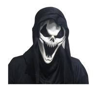 eLymwoo Screaming Ghost Style Latex Mask - Horror Skull Headpiece for Halloween, Cosplay, Haunted House & Scary Costumes, Skeleton