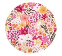 Elyse Breanne Design, 8.5 Inch, Round Mouse Pad for Computer, Desktop Protector, Non-Slip Rubber Backing, Primrose Petals