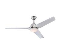 Elyse Ceiling Fan, 137 cm, Energy Saving LED Light, 4 Speed, Silent Operation, with Wall Switch, Summer and Winter Function, Modern Design, Ideal for Living Room and