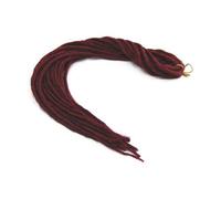 Elysee Star Dreads #39 Burgundy Red Dreadlocks Double Ended Synthetic Dread