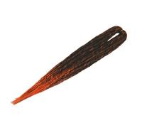 Elysee Star Dreads Black Orange Red Transitional Dreadlocks Double Ended Synthetic Dread