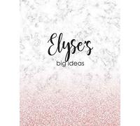Elyse's Big Ideas: Personalized Notebook - 8x10 Lined Women's Journal