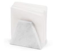 Elysian Marble White Weighted Napkin Holder for Napkins, Handcrafted Marble Dispenser for Kitchen Counter, Dining Table, or Coffee Table Décor