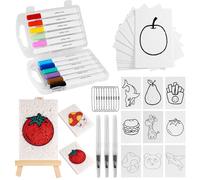 ElysianTails Magic Puffy Paint Kit, Magic 3D Foam Texture Painting Kit Foam Texture Painting Paper for Crafts Home DIY Handmade Gift