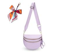 Elysir Crossbody Bag, Elysir Crossbody Bag for Women, Double Pockets With Large Capacity,Adjustable Shoulder Strap (light purple)