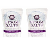 Elysium Spa Bath Salts Natural Magnesium Sulphate Crystals Lavender Salt - 450g Wilsons Direct (2 x Lavender Salt)