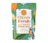 Elysium Spa Citrus Fresh Epsom Salts | 100% Natural Neroli & Sweet Orange Scented Magnesium Sulphate Crystals For Soothing Relaxing Calming Bath (450g)