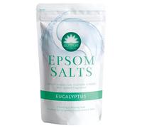 Elysium Spa Epsom Salts Eucalyptus 1kg Pack of 1 Body Detox Bath Soak Relaxing Sleep Promoting Rest Musle Pain Ache Relief Mineral Magnesium Crystals with Welari Thank You Card | (1pack) (1000g)