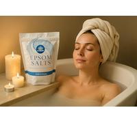 Elysium Spa Epsom Salts Original, Pure Magnesium Sulphate Crystals, Muscle Relaxation, Bath Soak & Garden Use, Relieves Aches & Pains, Natural Detox & Skin Softening