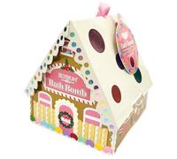 Elysium Spa Gingerbread House Bath Bomb Gift | Novelty Christmas Tree Decoration, Stocking Filler, Gifts for Her or Secret Santa | (1x 150g Bath Bomb, Berries & Spice)
