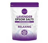 Elysium Spa Lavender Epsom Salts 450 g | Relaxing Bath with 100% Natural Mineral Salts for Muscle Relief Sleep Promotion and Skin Softener