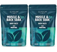 Elysium Spa Muscle & Bath Soak with Menthol (Pack of 2)