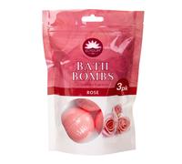 Elysium Spa Pack Of 3 Bath Bombs ~ Rose