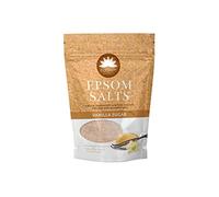Elysium Spa Vanilla Sugar Epsom Bath Salts | Natural Magnesium Sulphate Crystals with Essential Oils For Relaxing & Soothing Soak - Eases Muscle Aches & Sores (450g)