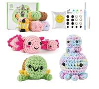 ElysiumEq Crochet kit for Beginners, Amigurumi Crochet Kit Animals Crochet Kit, All-in-One Crochet for Beginners, Crochet Kit for Beginners Crochet Set with Step-by-Step Video Tutorials
