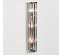 Elyssia Art Deco Fluted Column Glass Rods Large Wall Light