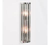 Elyssia Art Deco Fluted Column Glass Rods Medium Wall Light