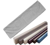 ELYSYSRL Bed Gap Filler Removable Cover 120/135/140/180/200, Mattress Extender Foam Protective Covers with Zipper, Only 1 Pillow cover(Light Grey,120x15x20cm)