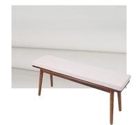 ELYSYSRL Bench Cushion Covers with Zipper Indoor/Outdoor, Waterproof Cushion Cover Replacement, Non-Slip Bench Sofa Chair Seat Pad Protector Cover(White,90x45x5cm)