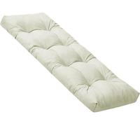 ELYSYSRL Bench Cushion Indoor Linen 120x40 90 x 35 150 x 40 100x40cm Rectangle Bench Seat Pad for Bay Window Entryway Thick Chair Cushions with Non-Slip Backing(Beige,90x50cm x8cm Thick)
