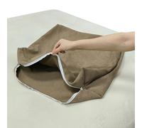 ELYSYSRL Cushion Cover 60x50 70x50 80x50 90x50 for Home Couch Sofa Bed, Super King Size Decorative Pillowcase Covers 10/15/18 Thick Pillow Covers with Zipper(Coffee,60x50x15cm)
