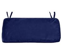 ELYSYSRL Custom Size Velvet Bench Cushion Cover for Indoor/Outdoor, 5cm Thick Replacement Pillow Anti-Slip Seat Cushion Slipcovers for Long Window Removable for Cleaning(Navy Blue,120x45x5cm)