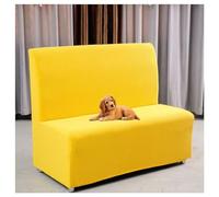 ELYSYSRL Futon Cover Stretch Protector Slipcovers Armless Sofa Card Seat Cover 110-130cm 2-Seater Settee loveseat Couch Bed Covers with Elastic Bottom Suitable for Hotels, Bars,Etc (Color : #8)