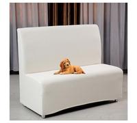 ELYSYSRL Futon Cover Stretch Protector Slipcovers Armless Sofa Card Seat Cover 110-130cm 2-Seater Settee loveseat Couch Bed Covers with Elastic Bottom Suitable for Hotels, Bars,Etc (Color : #5)