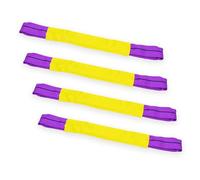 Elyyapt 4x50cm Wheel Securing Link Straps Car Tire Fixing Belt Tie Down Loop Heavy Duty Recovery Ratchet Straps Wheels Tie Down Strap for Transporter Vehicle Recovery Tension 1T Breaking 6T Capacity