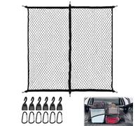 Elyyapt Highly Elastic Cargo Net, Simple Truck Bed Cargo Mesh Organizer Stretchable Car Trunk Net Cargos Luggage Netting for Pickup Truck Bed Van, 4x4ft Stretches to 7x 7ft (Single Layer)