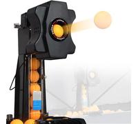 Elyzjhjl Table Tennis Ball Robot Ping-pong Ball Machine Multi-Rotation Table Tennis Launcher with Ball Recycle Catch Net, Automatic Ball Collection and Serve Machine for Training