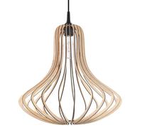 Elza Pendant Lamp: Scandinavian Design, Wood Construction, E27 Socket