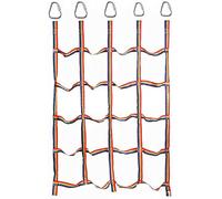 ELzEy Climbing Net, Adjustable Cargo Rope Ladder, Swing Polyester, Rainbow Webbing