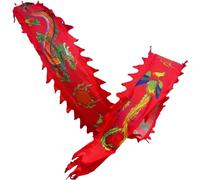ELzEy Dragon Ribbon Phoenix Fitness Dance Ribbon, Showcase Gymnastics Training Art Ribbon(Red,10m/32.8ft)