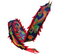 ELzEy Dragon Ribbon Phoenix Fitness Dance Ribbon, Showcase Gymnastics Training Art Ribbon(Schwarz,8m/26.2ft)
