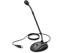 ELzEy Gooseneck Microphone For Teaching Classroom Online Meeting Video Social USB For Laptop Height Adjustable Vocal Microphone