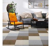 ELzEy Home Carpet Tiles Residential Soft Carpet Tile,Self Adhesive Carpet Tile,Peel And Stick,Machine Washable, 1pcs(Coffee)