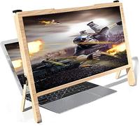 ELzEy Laptop Screen Magnifier, 3D Foldable Computer Laptop Phone Holder Stand Physical Magnifying Glass, Phone Screen