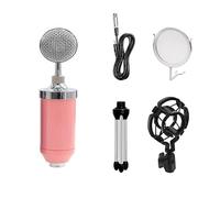 ELzEy Microphone Computer Network K Song Shouting Recording With Tripod Set Church, Speech, Wedding, Party